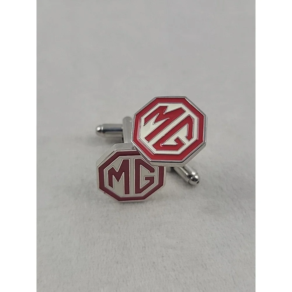 MG Silvertone British SportsCar Cufflinks